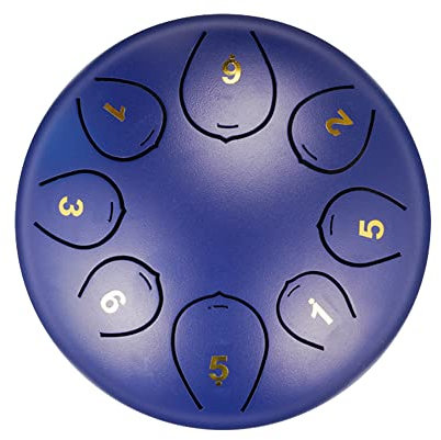 Fayelong Zen Stahl Zunge Trommel 8 Töne 6 Zoll Trommel Kit Handpan Schlagzeug Musikinstrumente Für Musikerziehung, Heilung Des Geistes, Yoga Meditation