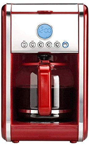 Coffee Machine Red Household Full Semi-automatic Drip Coffee Pot Commercial Instant needed