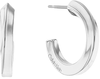Calvin Klein Creolen für Damen TWISTED RING Kollektion aus Edelstahl - Erhältlich in Silber oder Gold