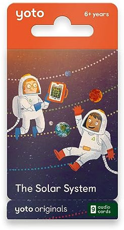 Yoto: The Solar System – 9 Tarjetas en inglés para educar sin Pantallas con Historias y cuestionarios interactivos sobre el Sistema Solar para niños. Compatible con Player y Mini Todo-en-Uno. Edad 6+