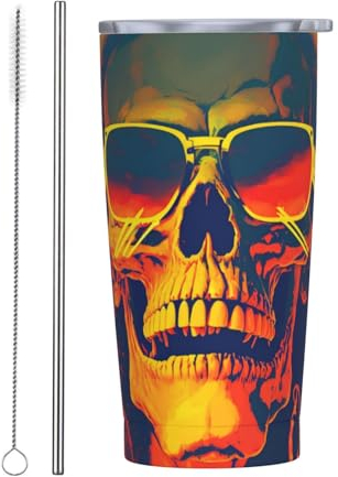 Vasos personalizados, tazas de acero inoxidable personalizadas de 20 onzas, taza de café de viaje aislada con tapa y botella de agua con pajita, regalo personalizado para familiares y amigos,