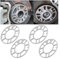 JNNJ 4 Pièces Entretoises Universelles Pour Jantes Pour Véhicule, Cales D'espacement De Roue En Alliage D'aluminium, Entretoise Roue De Moyeu Roue élargis Et Modifiés, Auto Accessoire(5mm)