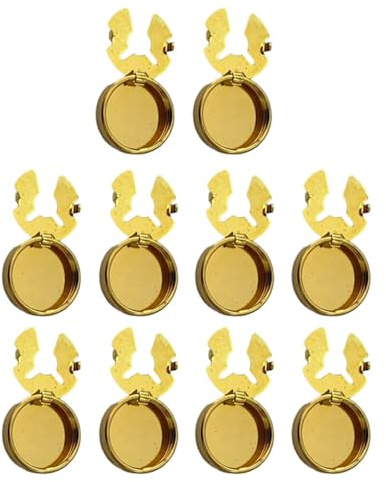 Oyrcvweuylx 10 Piezas Gemelos con Cubierta de Botón Redondo de Latón para Camisa Formal de Boda Cubiertas de Botones Formales para Hombre Gemelos de Imitación