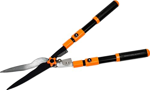 Taille-haie télescopique - Access Garden Suisse, en aluminium avec lames acier, coupe de 1 à 8 mm, sécateur intégré