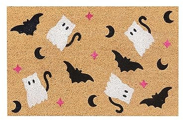 Sobzia Halloween Teppich - rutschfest Non Slip Türmatten - Goth Spooky Carpet Scary Badezimmerteppich Lustige Halloween Badteppich für Badezimmer, Balkon, Haustür, Küche, Garage, Terrasse