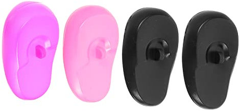 MAGICLULU De Oídos Para Tinte De Cabello De Silicona Reutilizables 4 Unidades Tamaño Medio Protección Contra Químicos y Calor Para Uso Doméstico y Salón