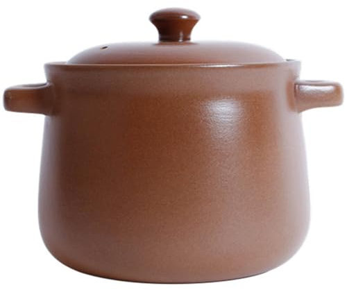 pots en terre cuite pour la cuisine, Marmite en céramique, marmite en argile avec couvercle, marmite en céramique résistante à la chaleur, couvercle à double poignée, soupière en céramique pure, marmi