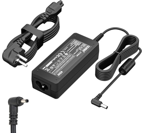 LZUMWS 45W 19V 2.37A 3.0x1.1mm pour Adaptateur pour Ordinateur Portable Aspire 1/3/5 Series A514-55 A315-23-A8GY A115-32 A314-22 A517-52 avec câble d'alimentation UE pour Acer Adapter Chargeur