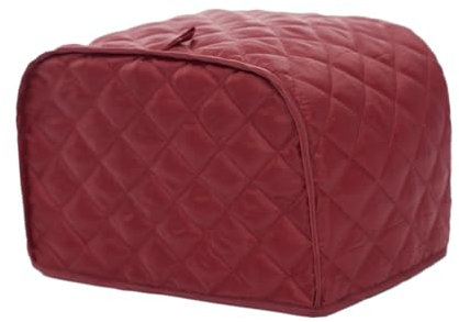OKUMEYR Küche Toasterabdeckung Für Zwei-scheiben-toaster Geräteabdeckung Aus Polyester-baumwollmischgewebe Schützt Vor Fingerabdrücken Und Verschüttungen