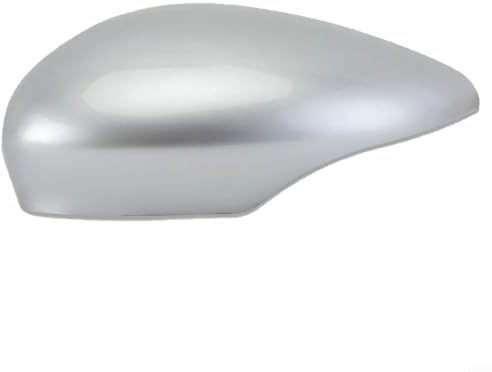 HOHOVYVY 1 Stücke Auto Spiegelkappen, Links Silber Tür Flügel Spiegel Abdeckung Kappe Gehäuse Für Ford Fiesta MK7 2008-2017(Left)
