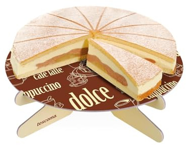 Avilia Soporte para tartas Ø29 cm de cartón resistente con diseño elegante y motivo de tema café