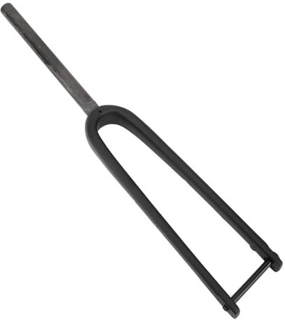ANKROYU Rennrad-Vorderradgabel, Kohlefaser-Scheibenbremse, Steckachse, gerades Rohr, starre Fahrradgabel, bruchsichere starre Fahrradgabel für Fahrradzubehör