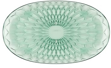 Guzzini - Vanity, Vassoio ovale grande verde matcha in Bio-based SAN e Bio-based SMMA - ARIA