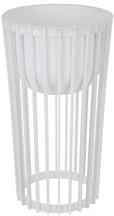 Support de fleurs Ø 30 cm x H 54 cm | Support pour plantes en plastique robuste, utilisable des deux côtés | Tabouret à fleurs pour l'intérieur et l'extérieur | Table de plantes moderne et pratique |