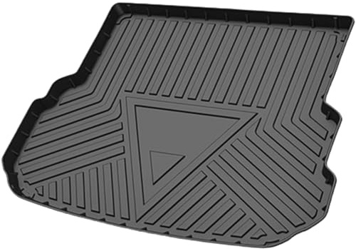 TUCKBOLD Flat Face Cargo Liner Rear Trunk Mat Trunk Cargo Luggage Boot Tray Mat Stripes and Triangles Pattern for Mercedes-Benz GLK 2008-2015 Anti-Slip