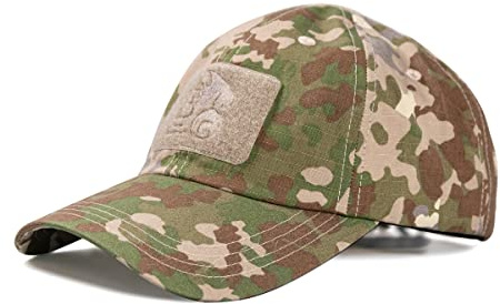 LUNZHAN Tactical Camo Baseballkappe Tactical Operator Kollektion Patch Jagd Outdoor-Aktivitäten