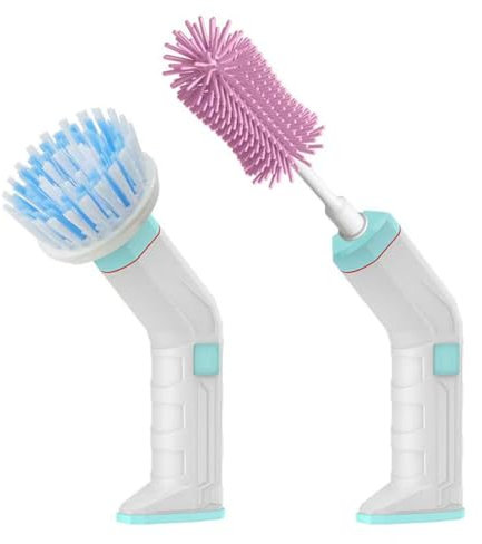 Spazzola per scarpe, completamente automatica, portatile, impermeabile, elettrica, senza fili, multifunzione, per pulizia interna ed esterna, set di spazzole per lavaggio elettrico, adatto per cucina