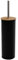 Amig - Porte-brosse WC Naturline - Ø95 x 380 mm - Acier et Bambou - Couleur Noire - Brosse de Toilette Moderne et Durable - Style Minimaliste avec Finition Sophistiquée