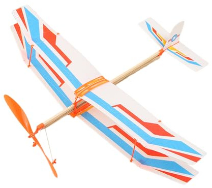 Biplane Model Kit - Biplane Model Kit for Children | Elastic Band Band Realistic Airplane Models | Vintage Airplane Decor | Fun Children Teaching Tool, Biiplane Kit