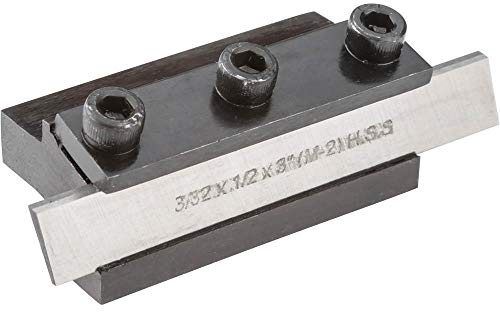 PRAZTECH® Standard Parting Cut Off Tool Holder for Metal Lathe Machine | 100% HSS Blade Included | Effective Performance Cutting (12mm Holder Shank + 3/4 Parting Blade HSS)