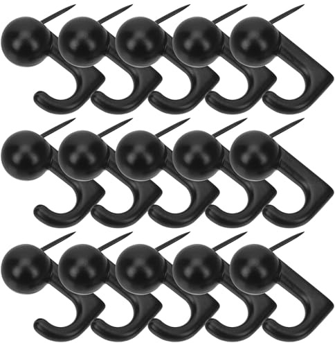 Ipetboom 30 Ganci a Pressione in Lega di Zinco per Quadri e Cornici Resistenti e Piccoli Testa Rotonda per Pareti in Cartongesso e Legno Set da 30 Pezzi per Appendiabiti da Parete