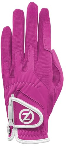 Zero Friction Cabretta Elite - Guante de Golf para Mujer, Talla única, Color Rosa