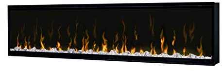 Dimplex IgniteXL 60 Built-in Linear Electric Fireplace with 8 Color Themes and Acrylic Ember Bed (Model: XLF60), 8530/5118 BTU, 240/120 Volt, 2500/1500 Watt, Black