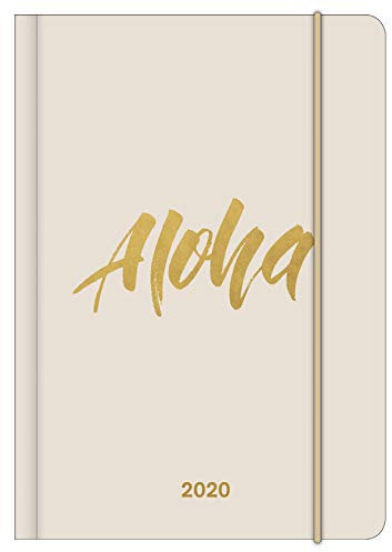 Midi Flexi Diary GlamLine ALOHA 2020 - Buchkalender - Wochenkalender - Taschenkalender - Notizkalender - Terminplaner - 12x17cm