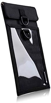 Silent Pocket SLNT Lock Out Tag Out Handyhülle, Faraday-Hülle, wetterfest, Nylon, Loto-Signalblockiergerät, Abschirmung für die meisten Handys, Schlüsselanhänger, Privatsphäre und Anti-Hacking
