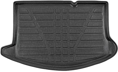 SCOUTT | Kofferraumwanne Laderaumwanne Kompatibel mit Fiesta 7, 2008-2017, mit Hoher Rand, Kofferraum-Schutzmatte, Geriffelt, Aufrollbar