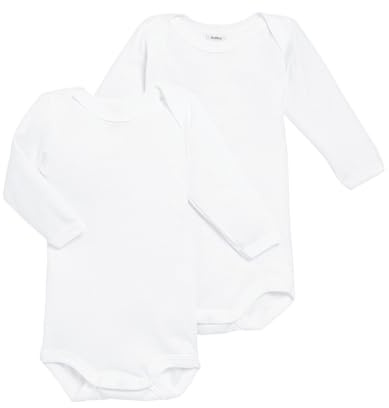 Petit Bateau A01t3 Body a Righe a Maniche Lunghe Unisex - Bimbi 0-24 (Pacco da 2)