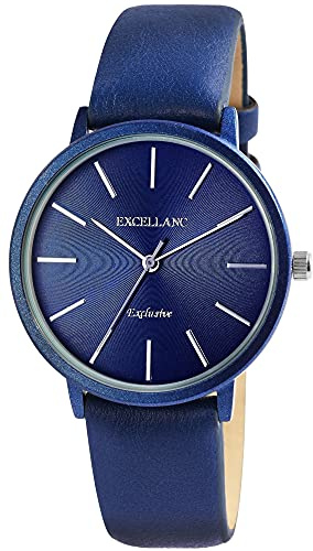 Excellanc Armbanduhr Damen Grün Schwarz Bunt | Ausgefallene Damenuhr mit Lederarmband | Armbanduhr Frauen außergewöhnlich – Chocomoon-Stil Bunte Uhren Damen
