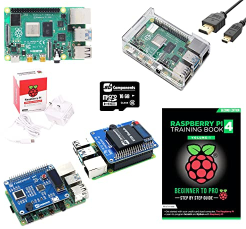 sb components Kit de démarrage pour Raspberry Pi 4 (PiFinger et kit de chapeau RFID)