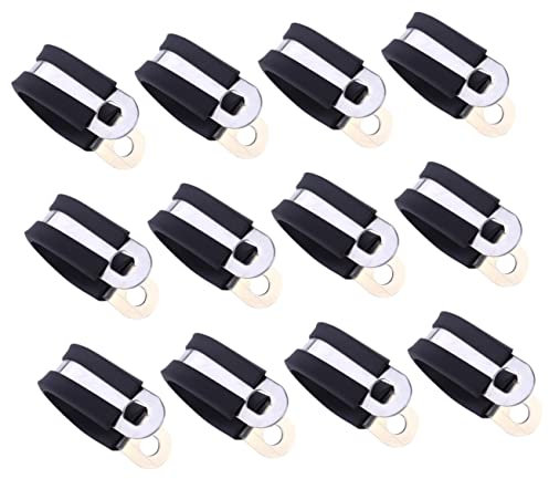 Hemobllo 12 Pièces Serrer -câbles Métalliques Clip De Fixation De Fil -câble Électrique -câble à Montage sur Câble Collier De Serrage Acier Inoxydable Organisateur