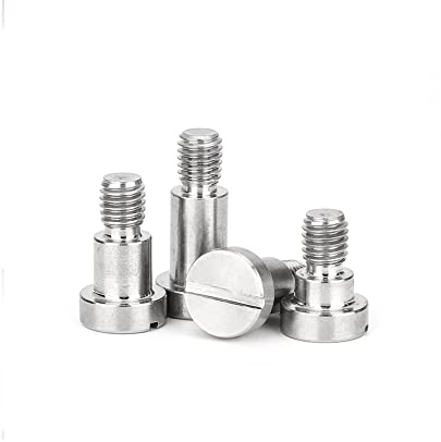 SEIDER Schulterstufenschraube aus Edelstahl 304, Wortschlitz, Pplug-Schraube, Begrenzungsschraube M2, M2,5, M3, M4, M5, M6, M8(M3x4x10-2pcs)