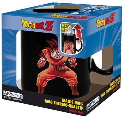 DRAGON BALL - Mug Heat Change - 460 ml - DBZ/ Goku -cardboard box: Das Design ändert sich, wenn Sie heiße Flüssigkeit einfüllen