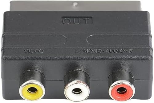 WICAREYO 3RCA femelle vers RGB péritel mâle AV câble adaptateur convertisseur pour PS4 TV DVD magnétoscope