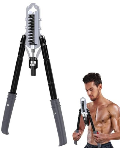 Befeixue Armmuskelaufbaugerät, Arm-Brusttrainer - Brustexpander und Armstärker | Verdickter Kohlenstoffstahl-Schultermuskel-Trainings-Fitnessgerät, Bar-verstellbares Fitnessgerät, Brust-Expander
