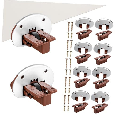 jojofuny 10sets Rails Kit Replacement Parts for Kitchen Cabinets Furniture Hardware Easy Installation Smooth Drawer Operation