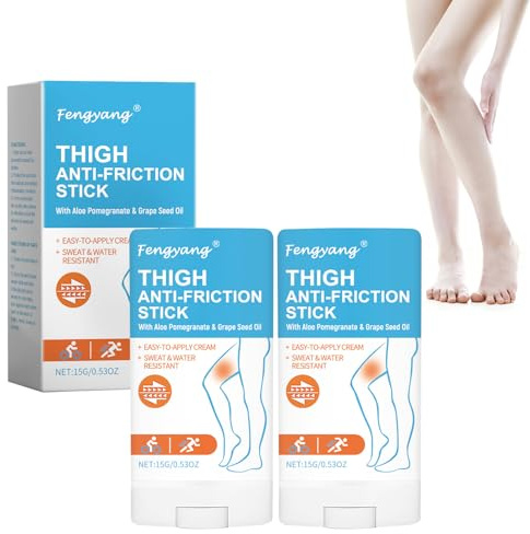 Fengyang® 2Pcs Bastone Anti Sfregamento, Stick Antisfregamento, Crema Antisfregamento Cosce, Prevenzione Sfregamento Coscia, Stick Anti-Sfregamento Impermeabile