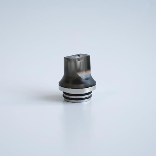 WratryParts Boquillas cortas universales anchas planas 810 de repuesto para atomizador de tanque RTA (gris)