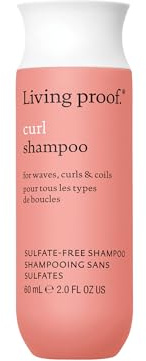 Living Proof Curl Shampoo 60ml – Detersione delicata senza siliconi per capelli ricci – Rinforza, definisce & nutre – Adatto a capelli mossi, ricci & crespi