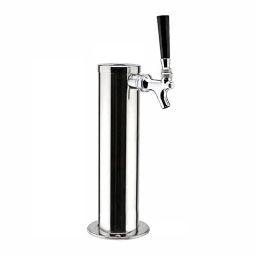 XUCZHAI Stainless Steel Single Tap Faucet Single Head Chrome Draft Beer Tower Wine Column For Bar Kegerator Home Use For Home Bar