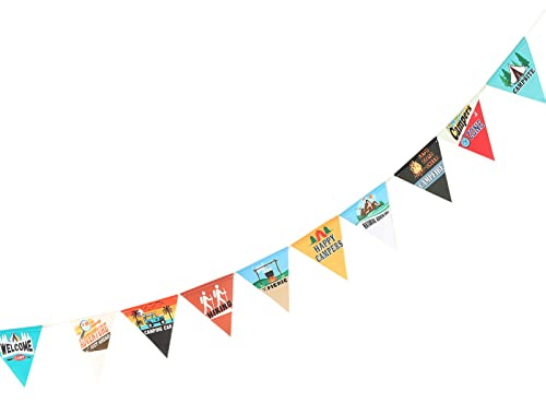 Drfeify Bunting of 3 -meter Flag Chain for Camp Decoration Material