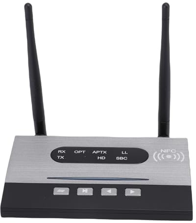 Annadue Récepteur de Musique Bluetooth 5.0, Adaptateur Audio sans Fil avec Système HD APT-X pour Le Système Stéréo, Prend en Charge la Sortie D'entrée Audio SPDIF et I2S, 80 M Longue