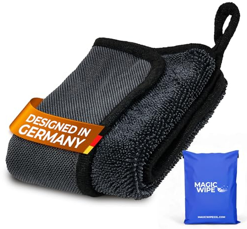 Magicwipe® Bathroom Drying Cloth XXL (40×60 cm, 1 Pack) – Removes Limescale & Hard Water Stains in Seconds with Just Water – Streak-Free for Shower Glass & Tiles – Reusable Microfibre Cloth