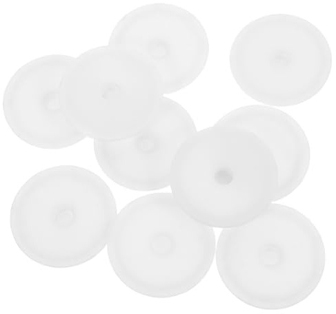 ifundom 10pcs White Plastic Lint Roller Replacement Covers for Pet Hair Removal on Clothes and Car Seats, Versatile Use with Universal Fit, Sturdy and Washable Sticky Roller Accessories