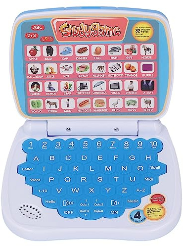 Hiraith Computadora Portátil de Aprendizaje Computadora Portátil de Aprendizaje para Niños Juguete Educativo para 5 Modos de Visualización en Pant