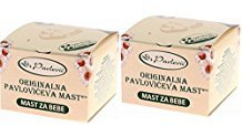 2 x Grasa original de Pavlovic para bebés - para tratar el salpullido de pañales y asegurar la humedad y el cuidado de la piel seca del bebé, con adición de manzanilla (2x100ml)