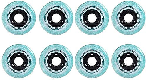 ZXLLAFT Ersatzrollen für Inlineskates, ein einzelnes Rad, 8 Stück Hockey-Räder auf Rädern 82 A, 72 mm, 76 mm, 80 mm